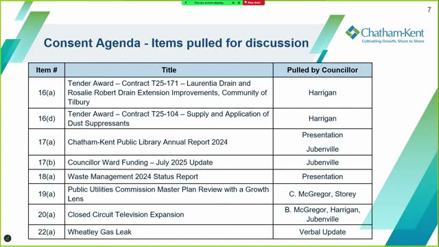 Saved YourTV meeting-slide frame for 2025-07-14 item 20(a)