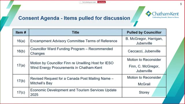 Saved YourTV meeting-slide frame for 2025-11-03 item 17(c)