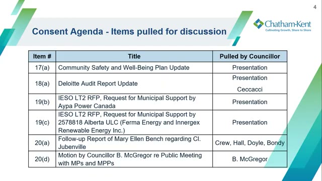 Saved YourTV meeting-slide frame for 2025-12-01 item 18(a)
