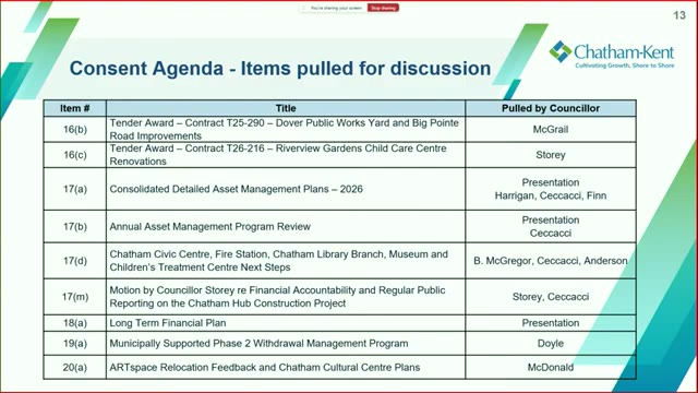 Saved YourTV meeting-slide frame for 2026-07-13 item 17(a)